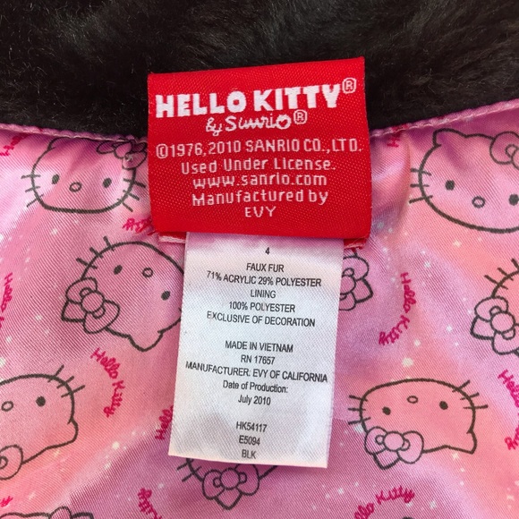 ❤️HP Hello Kitty Toddlers Fur Shrug Free shipping! - Picture 8 of 9